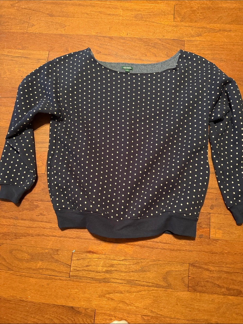 wild fable Navy Polka Dot Crewneck Sweater